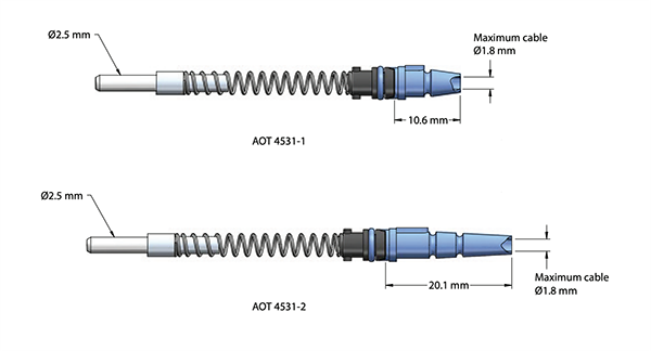 Amphenol Fiber Systems International Lumiére Hermaphroditic Fiber Optic Termini